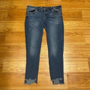 Ladies KUT from the Kloth Connie Ankle Skinny Jean, Medium/Dark Wash, Size 12